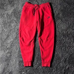 Red Nike Tech Fleece SweatPants